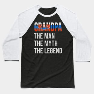 Grand Father Slovakian Grandpa The Man The Myth The Legend - Gift for Slovakian Dad With Roots From  Slovakia Baseball T-Shirt